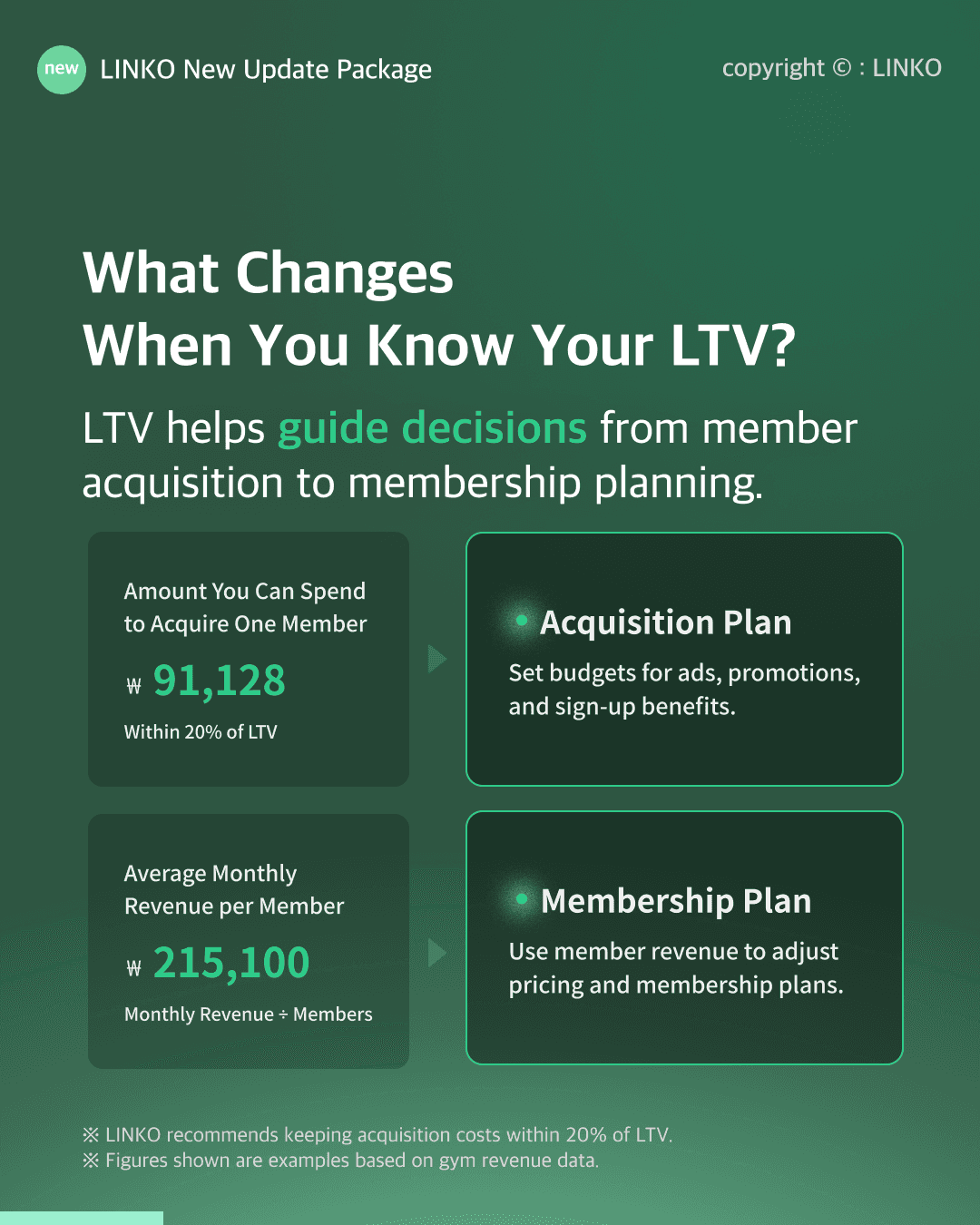 Using member lifetime value to plan acquisition spending and membership pricing
