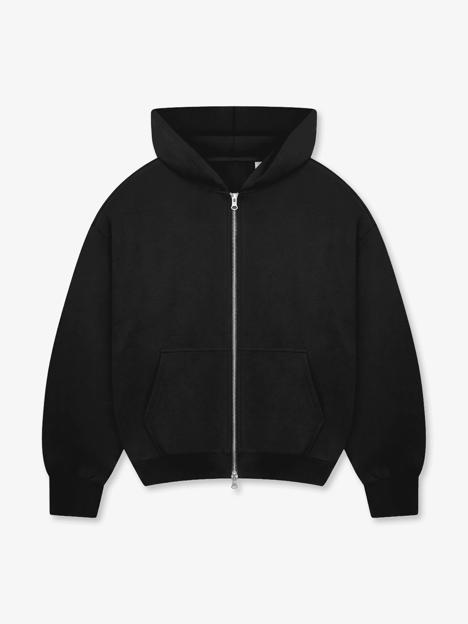 Heavyweight Boxy Zip Hoodie — flat product shot