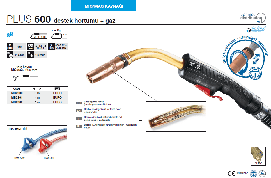 Trafimet PLUS 600 Mig Torcu