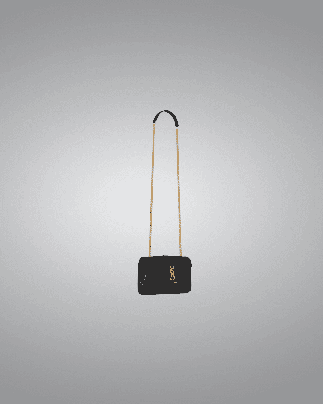 YSL Chain Bag in Black 