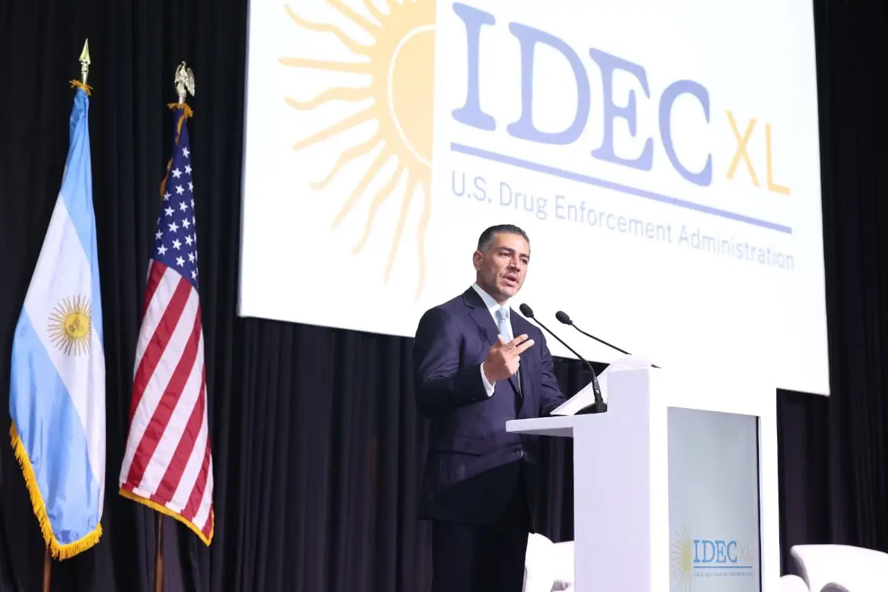 Mexico’s Secretary of Security, Omar García Harfuch at IDEC