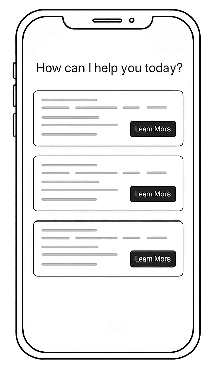 AI shopping assistant guiding customers in store