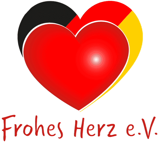 Logo von Frohes Herz e.V. mit Herz in Deutschlandfarben