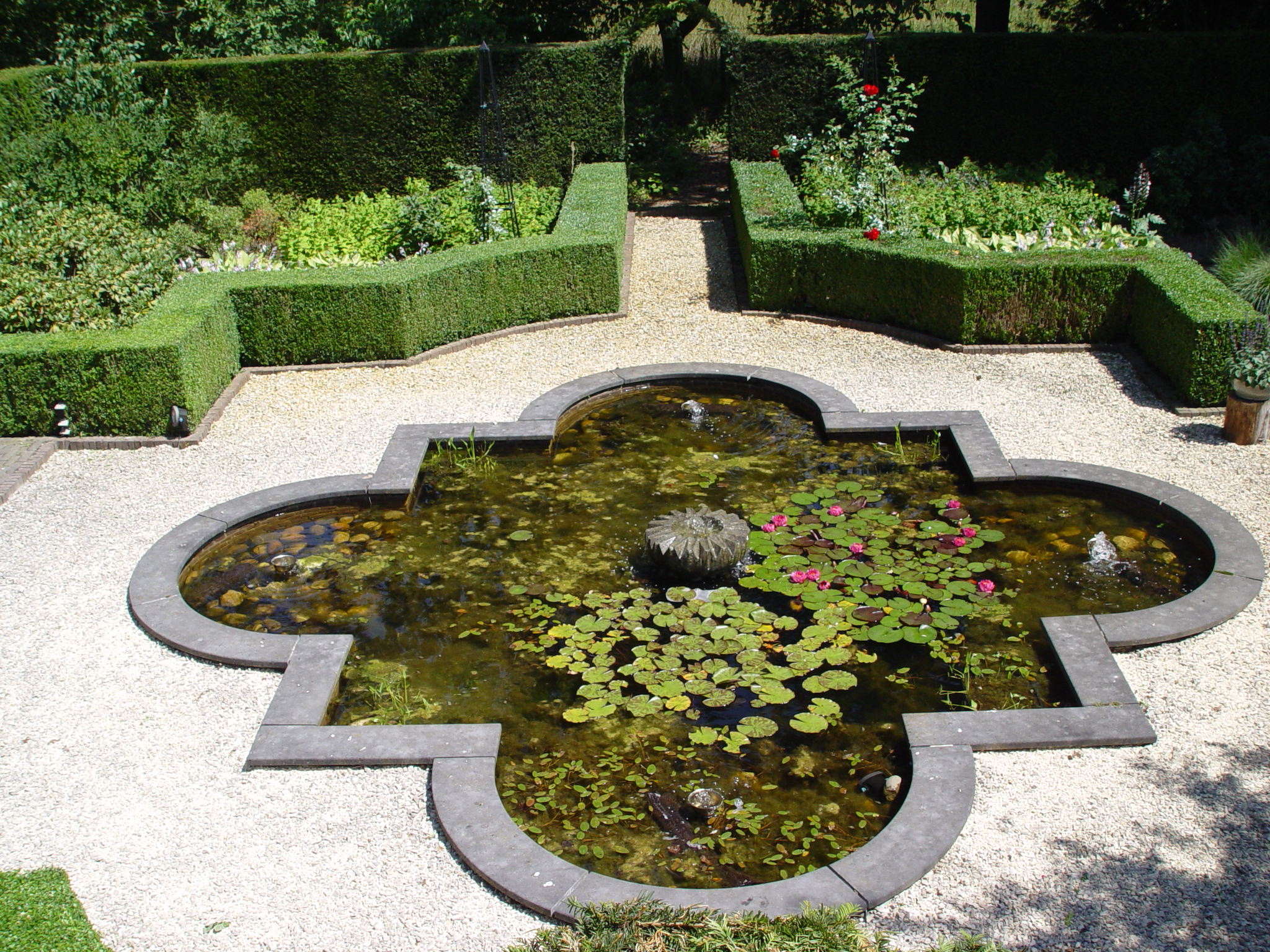 Beautiful landscaped garden with greenery and outdoor design elements.