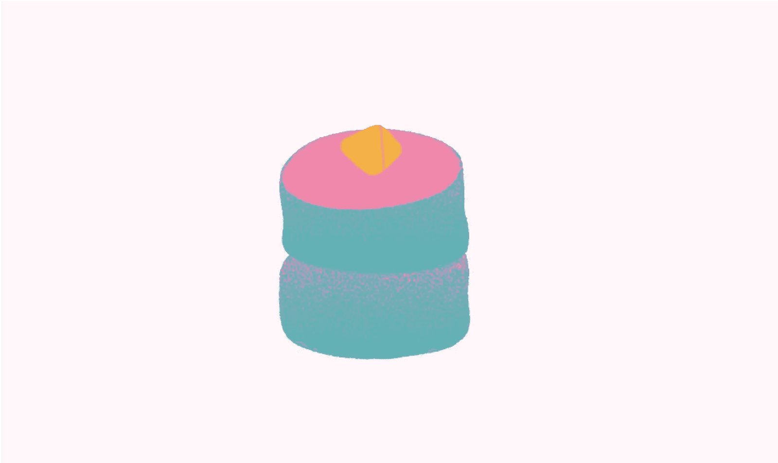 The words 'Project Soufflé' in bold black text beside a stylized illustration of a round, layered dessert with a pink top and yellow garnish on a white background.