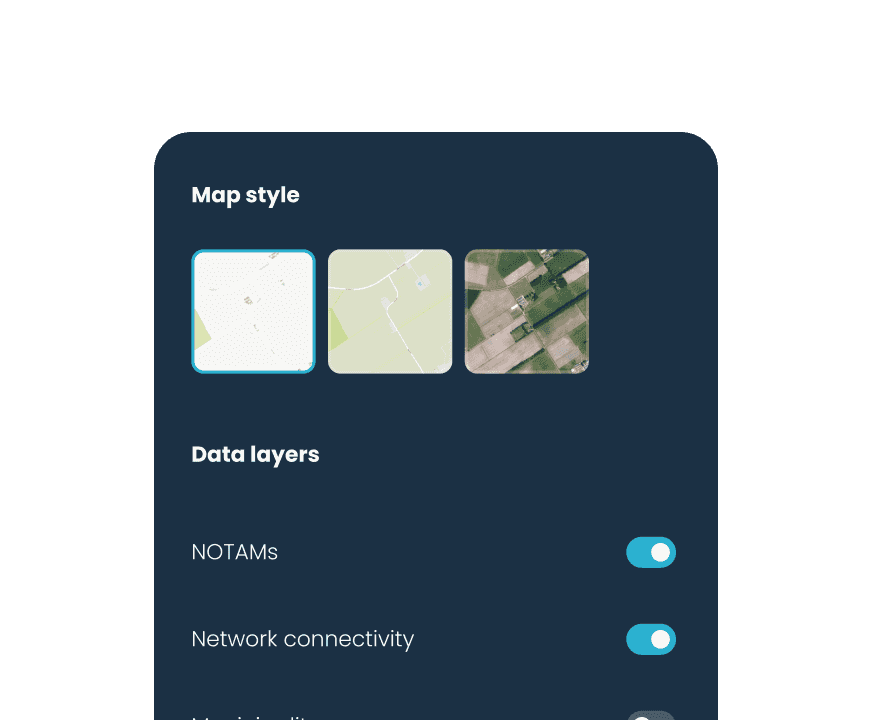 Map layers dialog