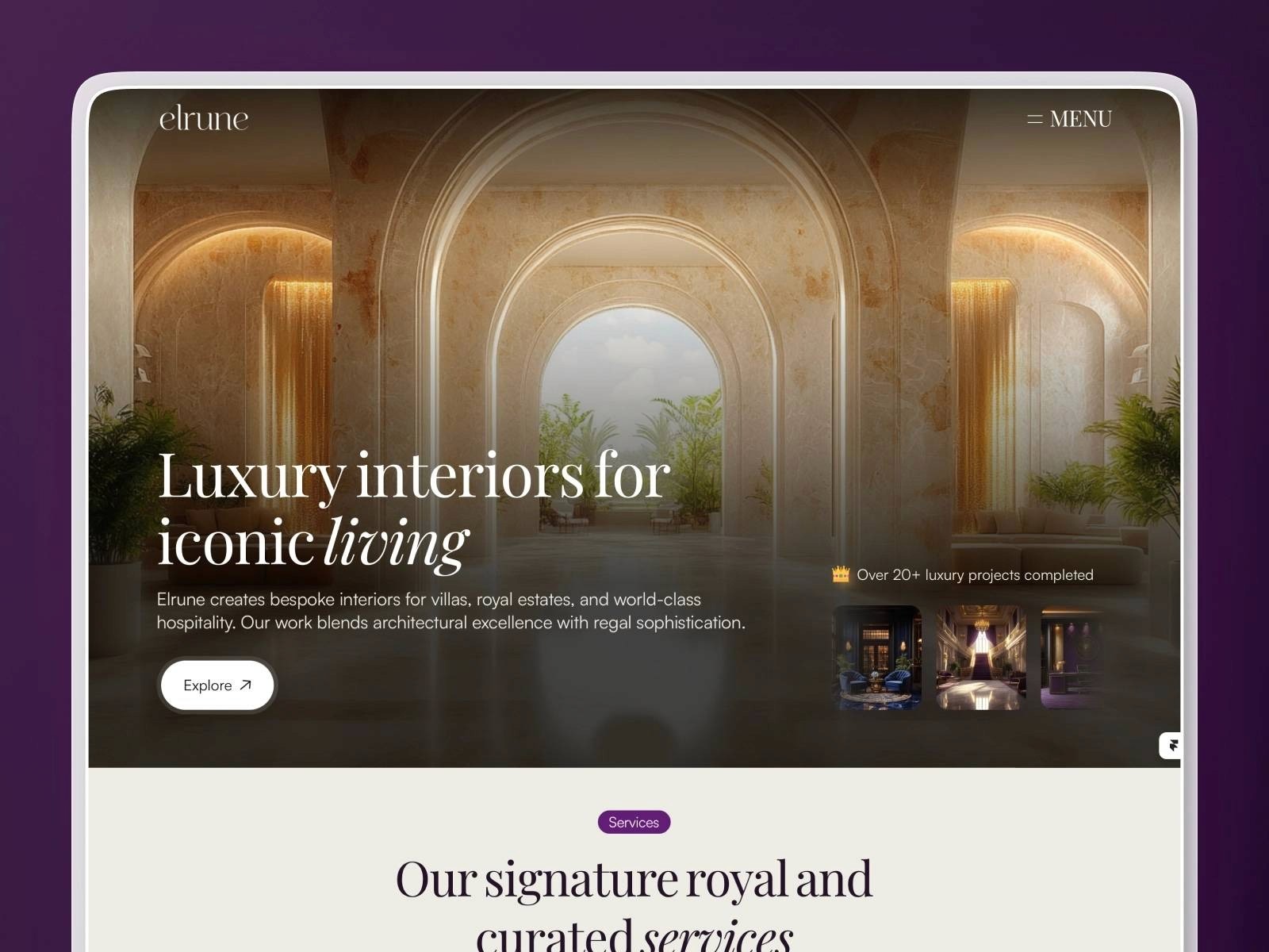 elrune royal interior design template