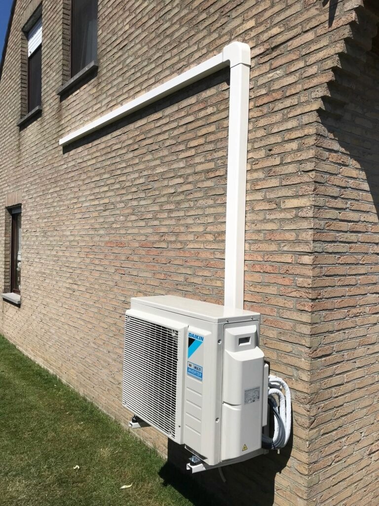 Realisatie door Klimacalor in Gent airconditioning warmtepompen vloerverwarming en warmtepompboiler