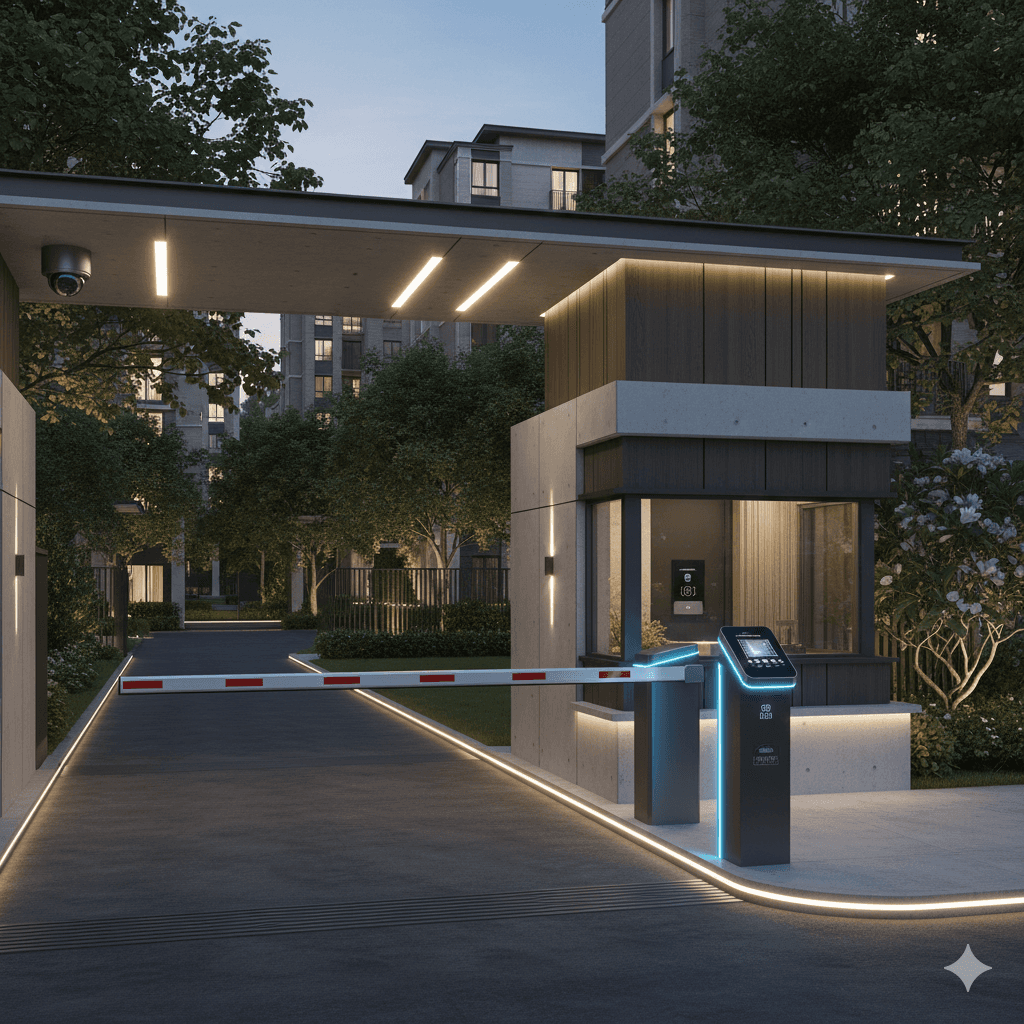 Smart card access security system for Smart World gated community, Gurgaon