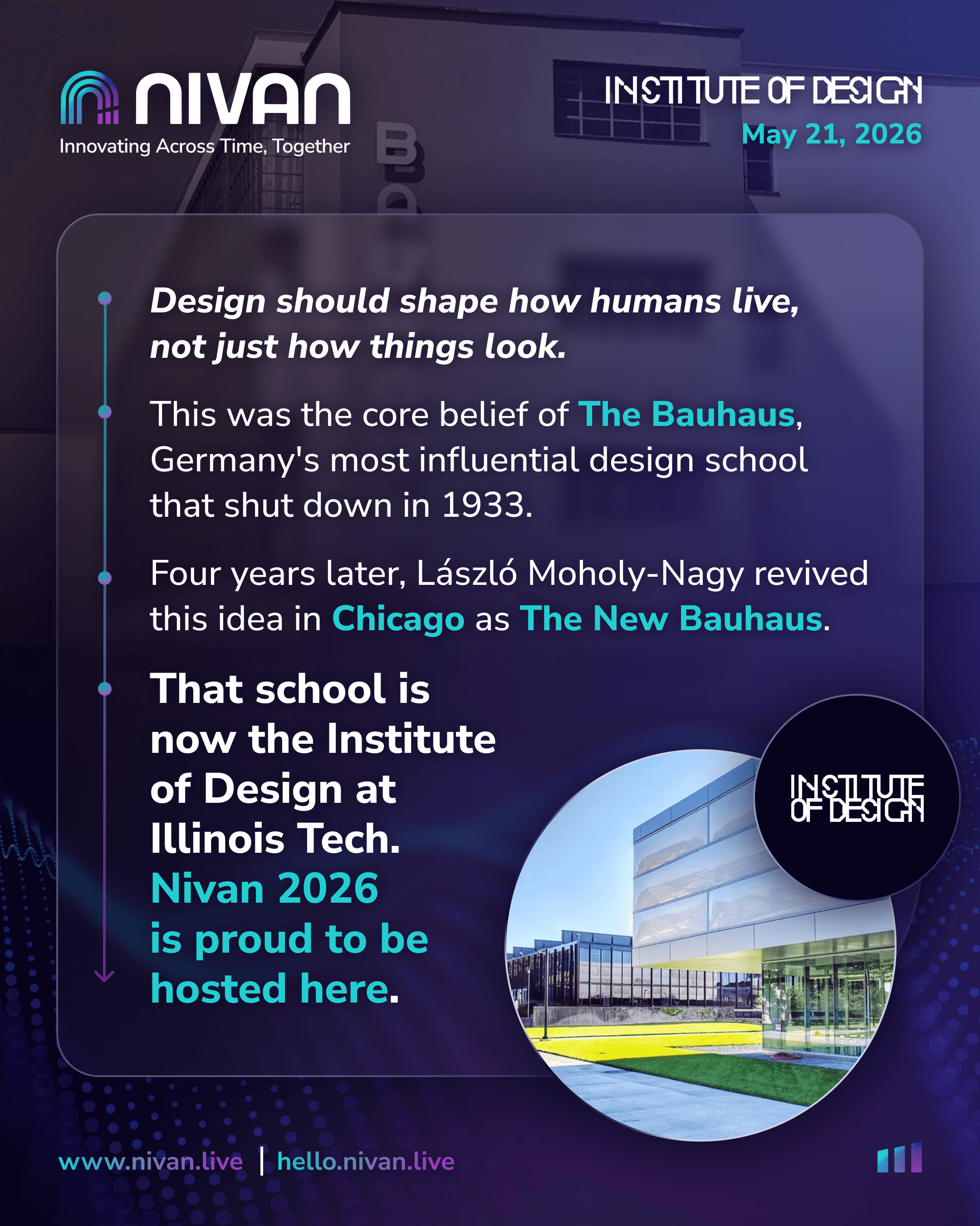 8 variations of nivan logos that includes stacked, horizontal, color, and reverse logos