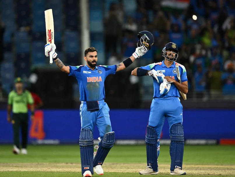 Virat kohli celebrating century against Pakistan