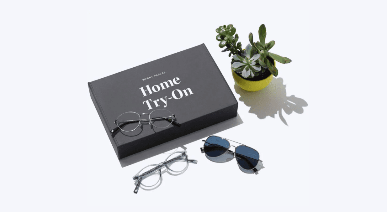 Warby Parker does brand strategy well with its "home try-on" program.