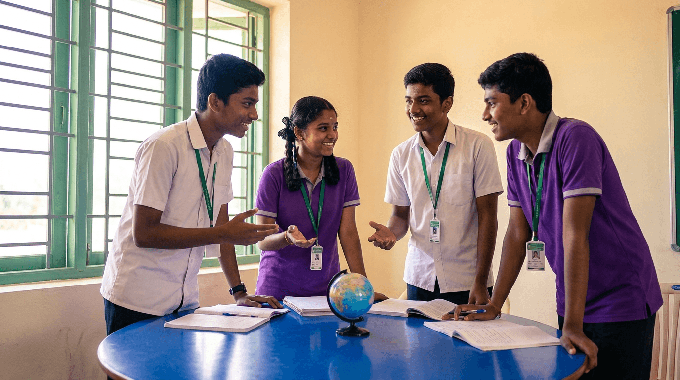 NCFE students in an inquiry-based group discussion