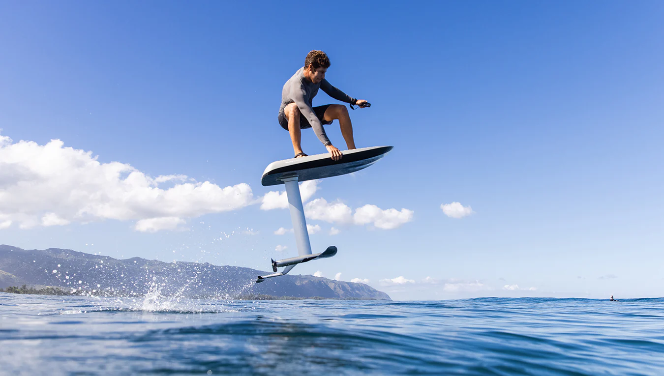 A man surfing