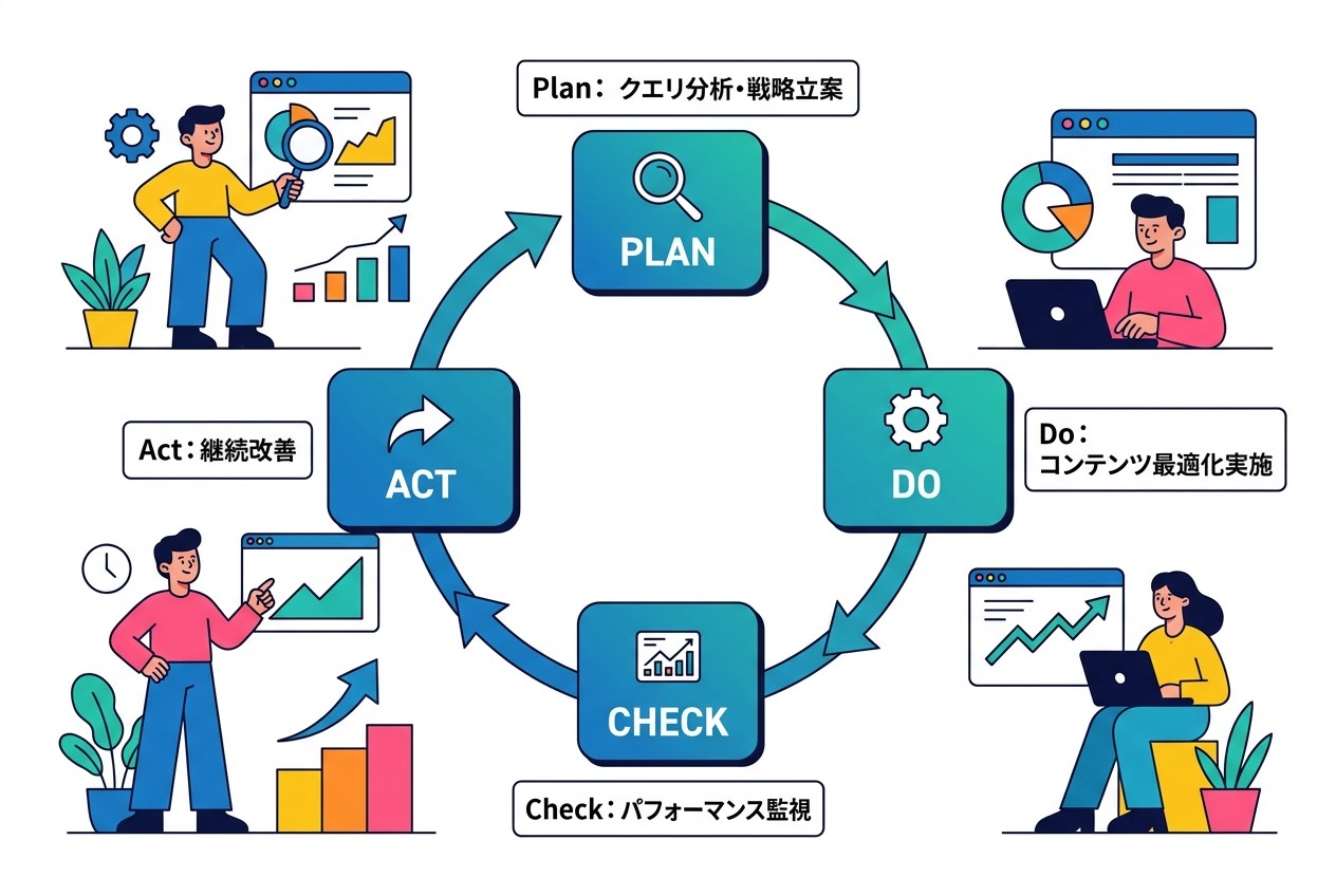 検索クエリ最適化の継続改善サイクル