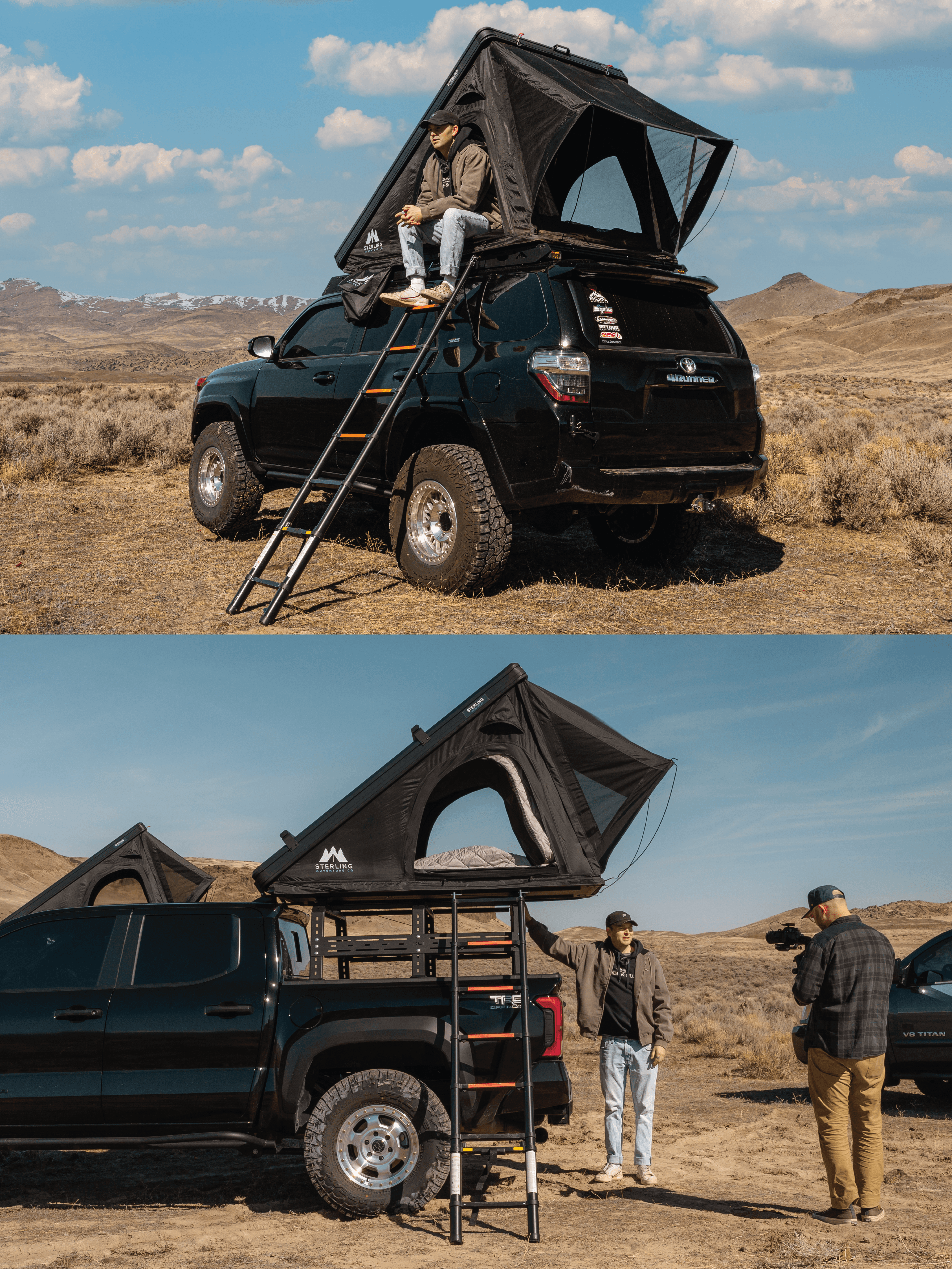 Artistic portrait with red and blue lighting creating a dramatic effect