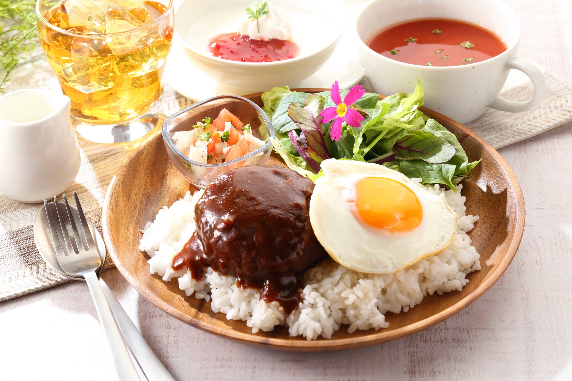 island under white sky