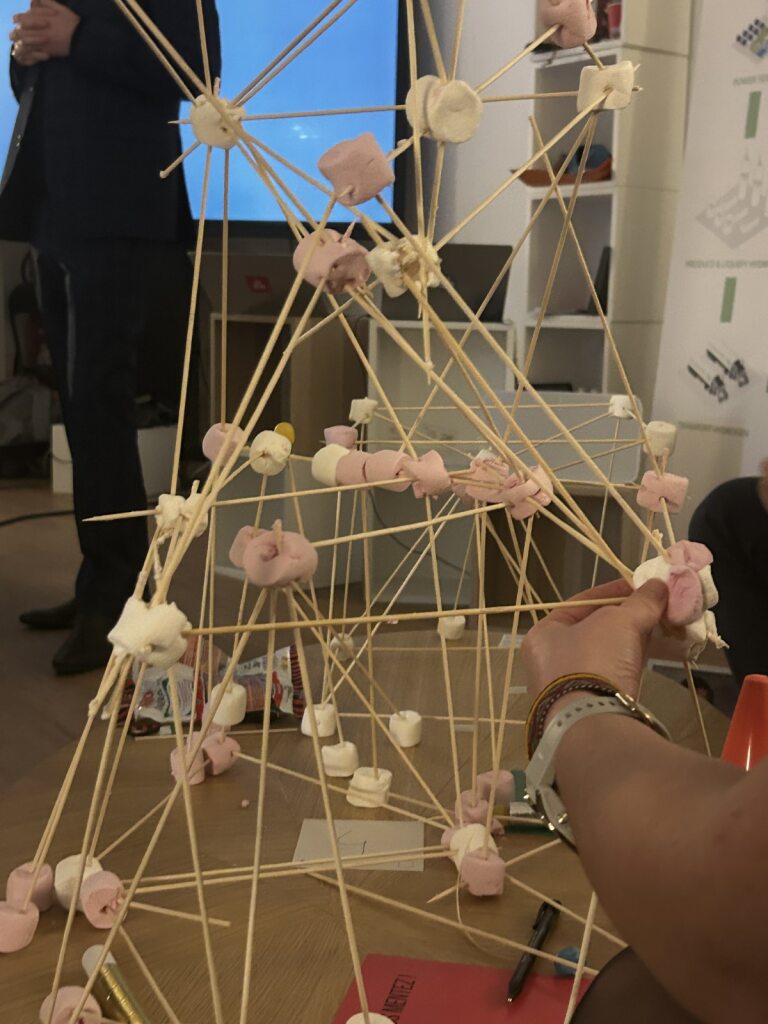 Construction réalisée par l'équipe de Plug lors de leur team building La Jeance