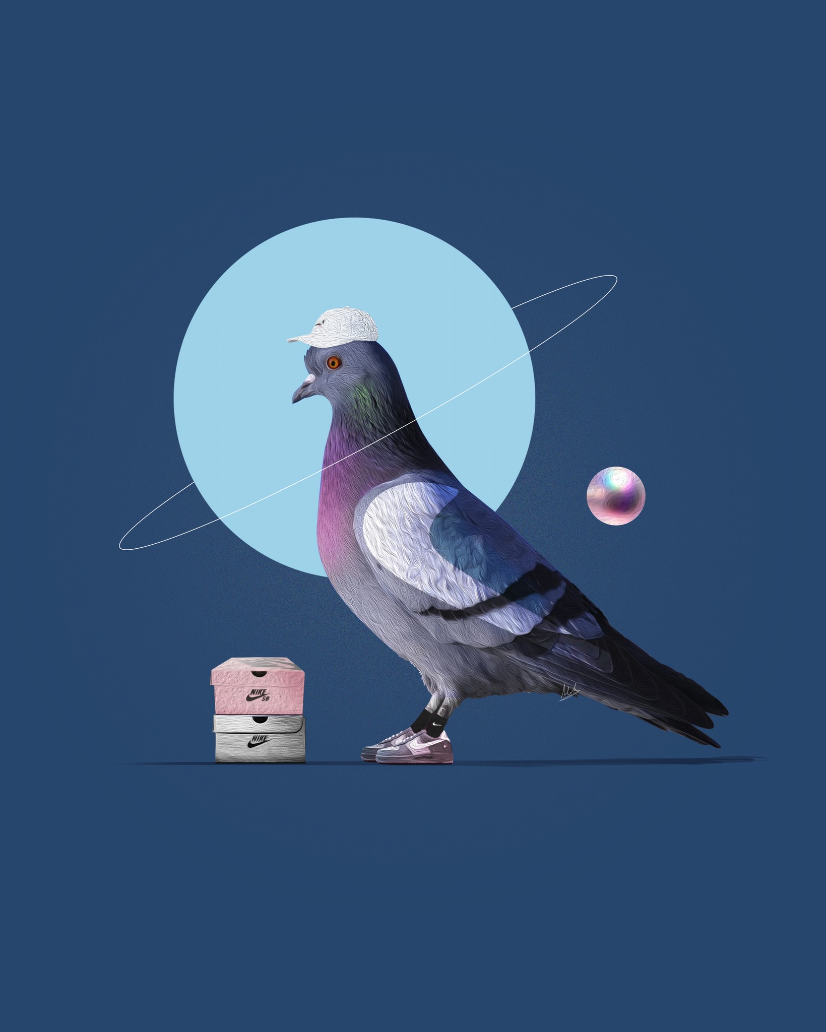 Off white inspired collage to show brownmint as a multidisciplinary design studio