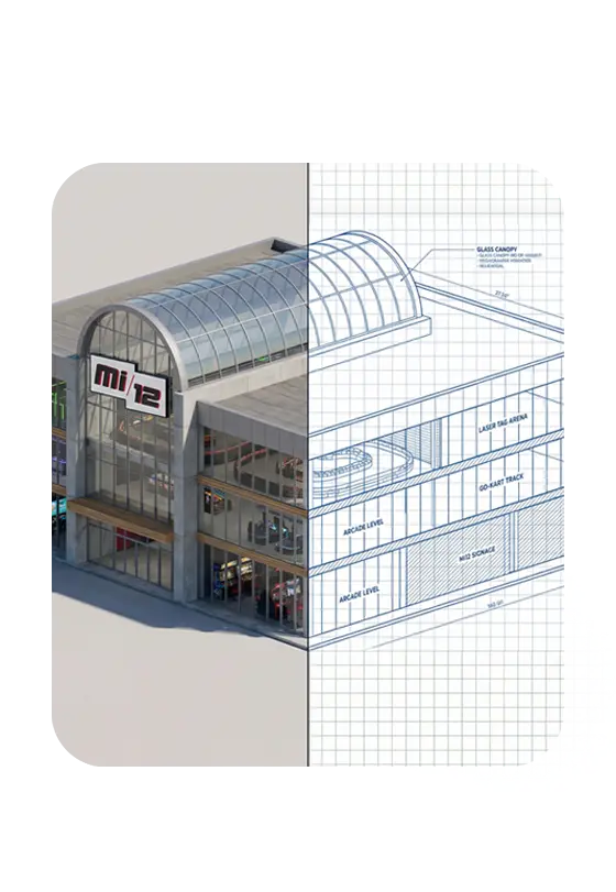 Blueprint de centre de loisirs