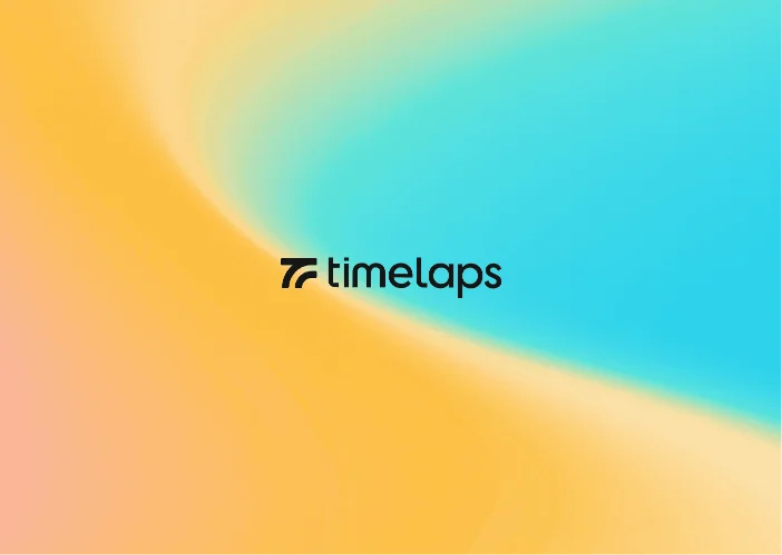 Timelaps brand guidelines — visual identity system documentation including logo usage, color palette, and typography standards for a B2B SaaS brand