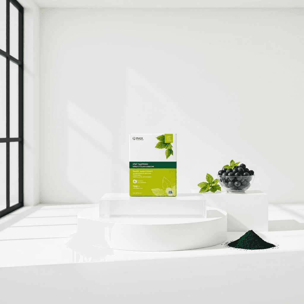 product photography of a box of dietary supplement