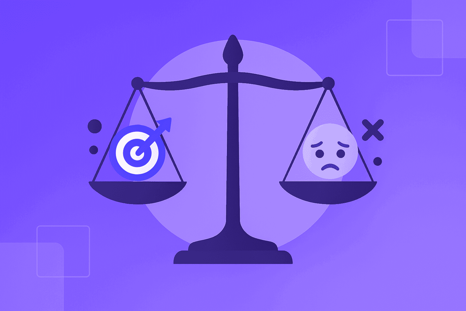Conceptual digital artwork visualizing the tension between employee trust and workplace surveillance through contrasting light and geometric balance.
