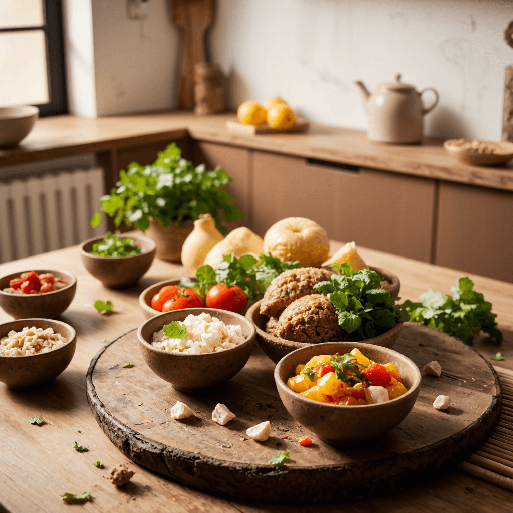 product photography of Gourmet Healthy Food