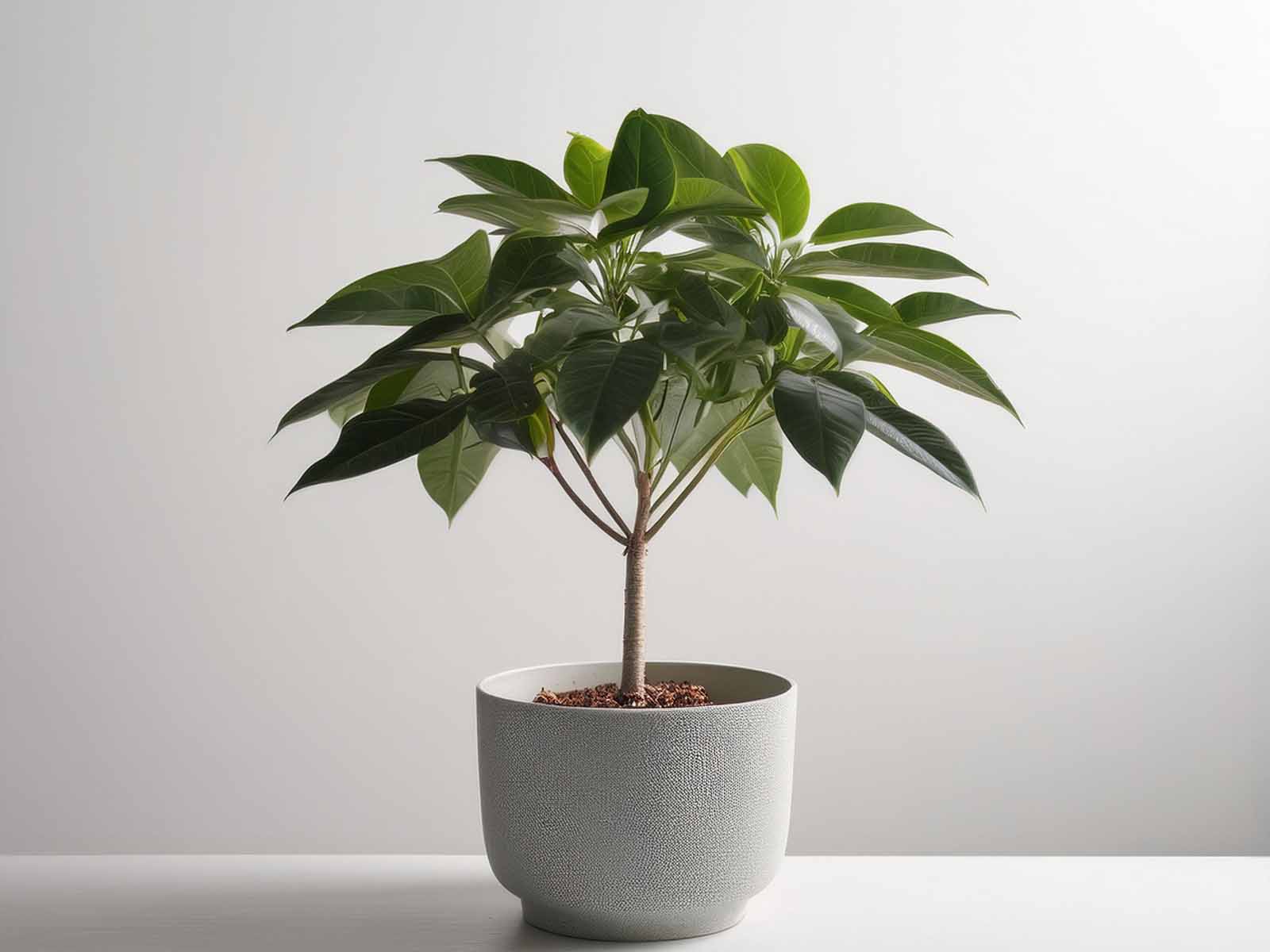 False Aralia plant with serrated, dark green foliage in a modern St. Louis office, supplied by Tropical Decor
