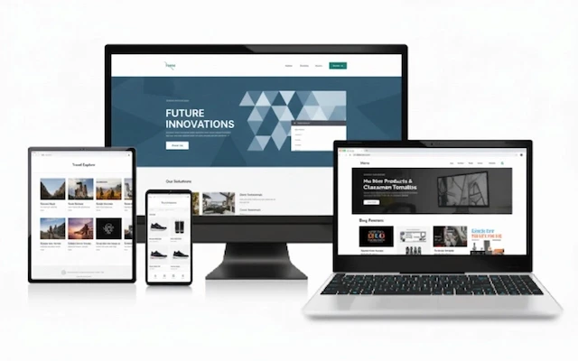 Digital interface design preview for Rafik Benbey portfolio