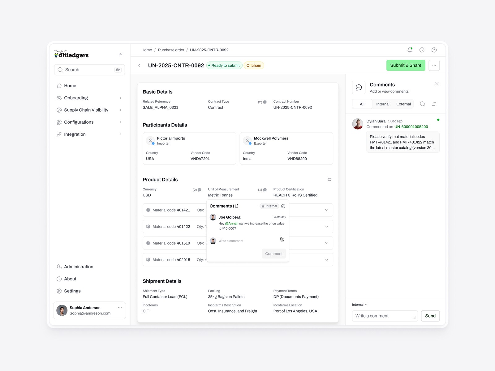 New asset page