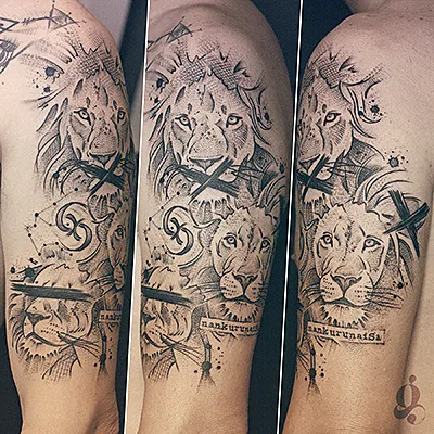 Tatouage Animaux graphiques par Julien Joolz — Grinoir Tattoo