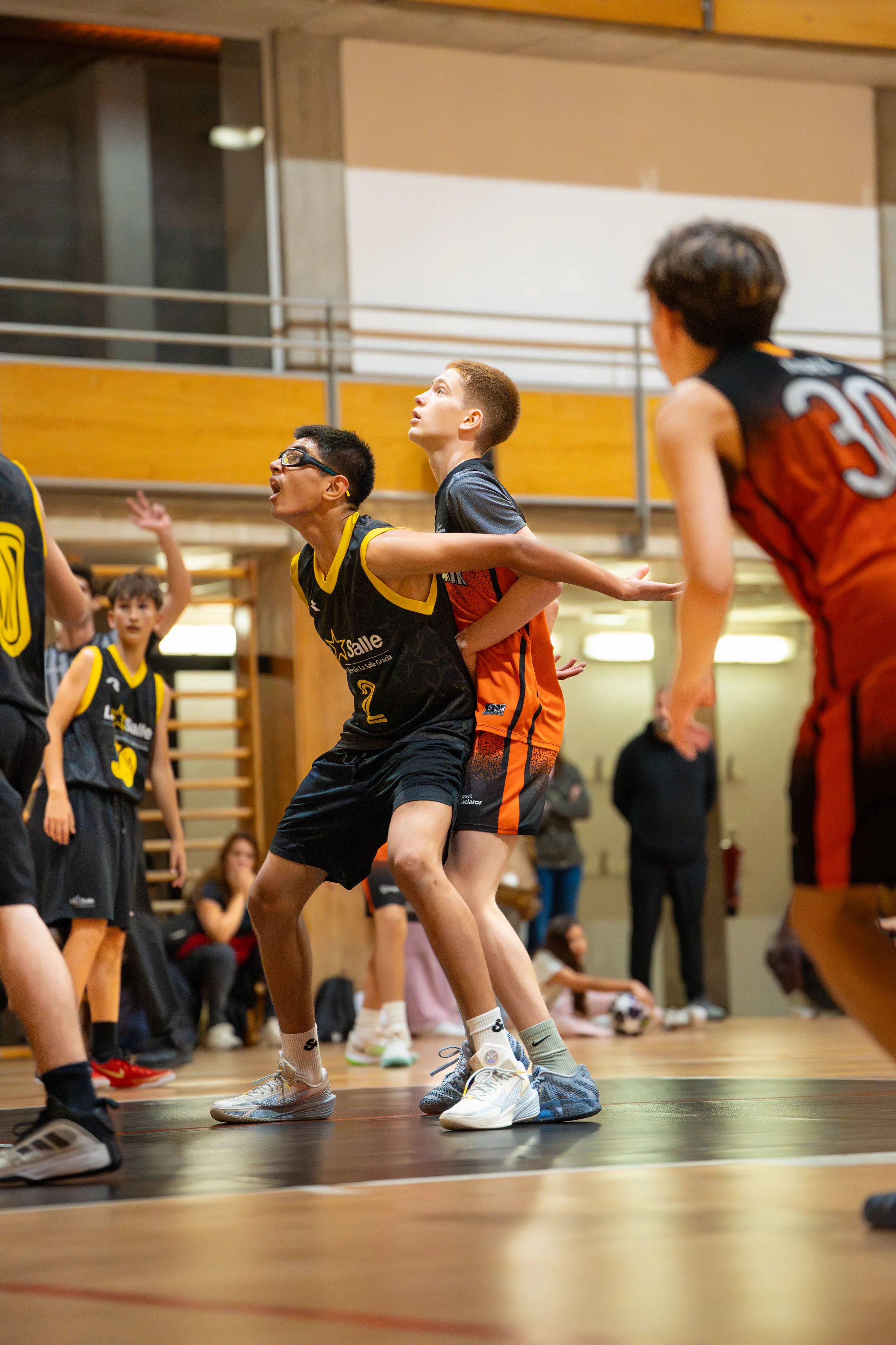 Safa Claror baloncesto 2026, fotografía baloncesto Barcelona, Safa Claror vs La Salle 2026, Esportiu Claror Sardenya, Nolan Pardo fotógrafo deportivo, baloncesto Sardeny