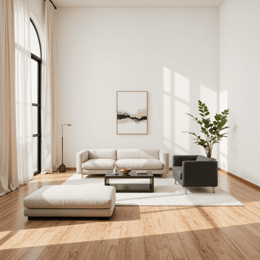 product photography of Modern furniture setup