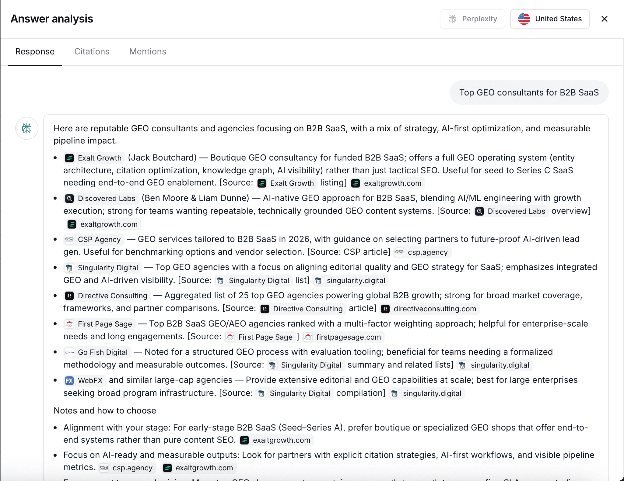 top geo consultant saas llm recommendation