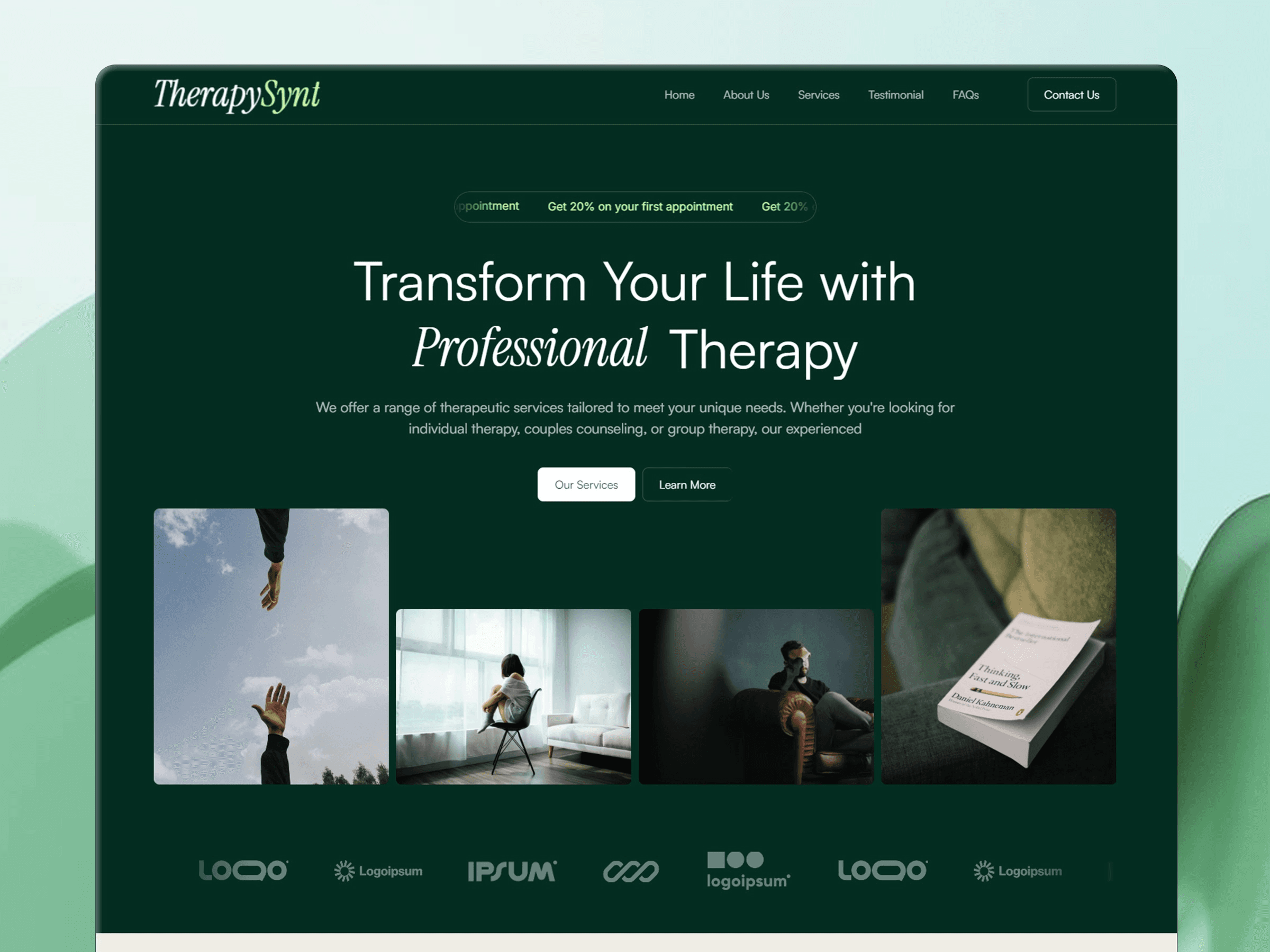 TherapySynt - Health Framer Template