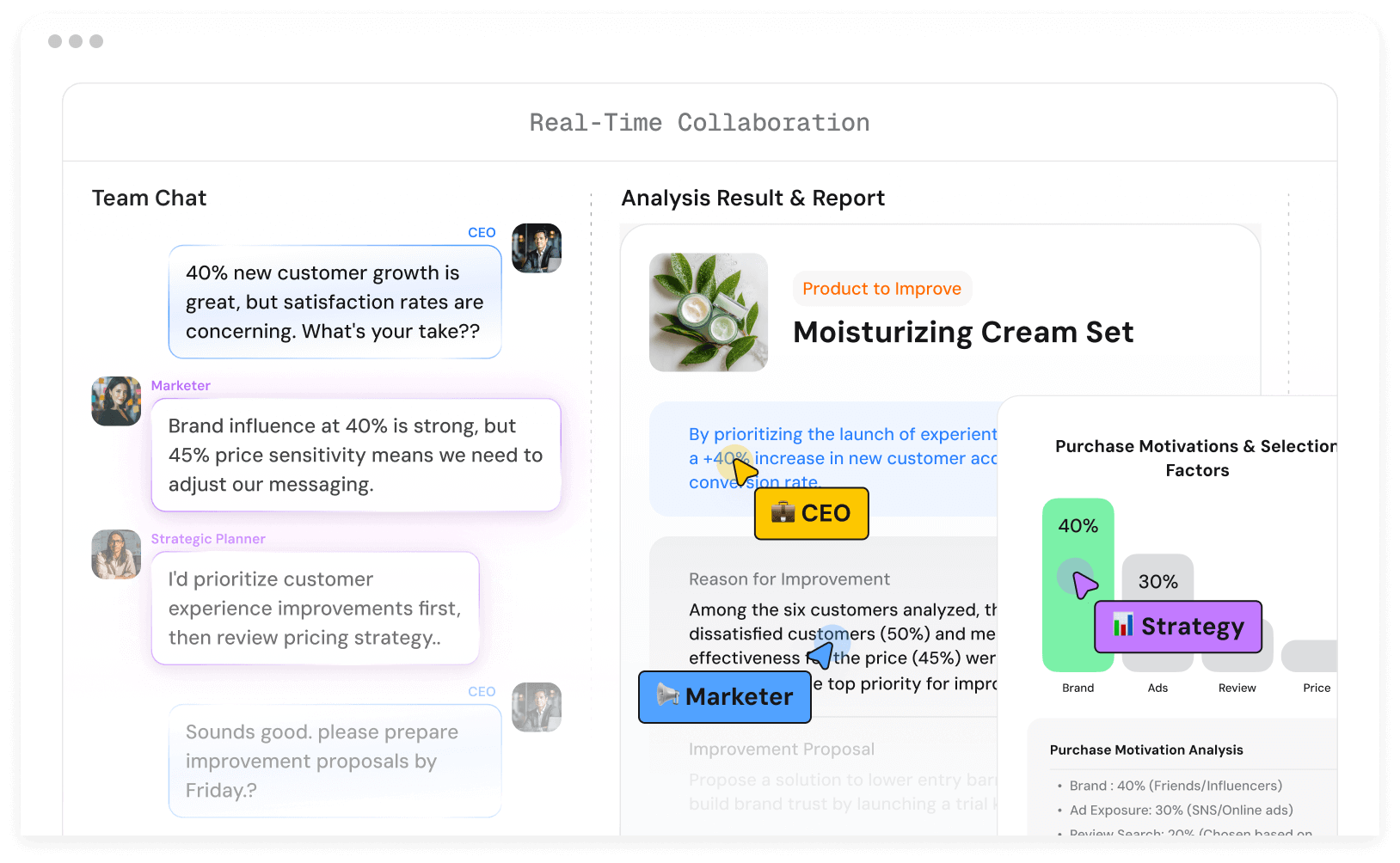 Xpert analyzes incomplete and chaotic datasets by simulating data to provide meaningful guidance and actionable strategies, ensuring valuable insights even when the original data lacks clarity or completeness.