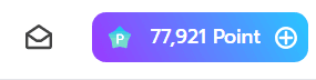 Points display showing a total of 77,921 points with an option to add more.