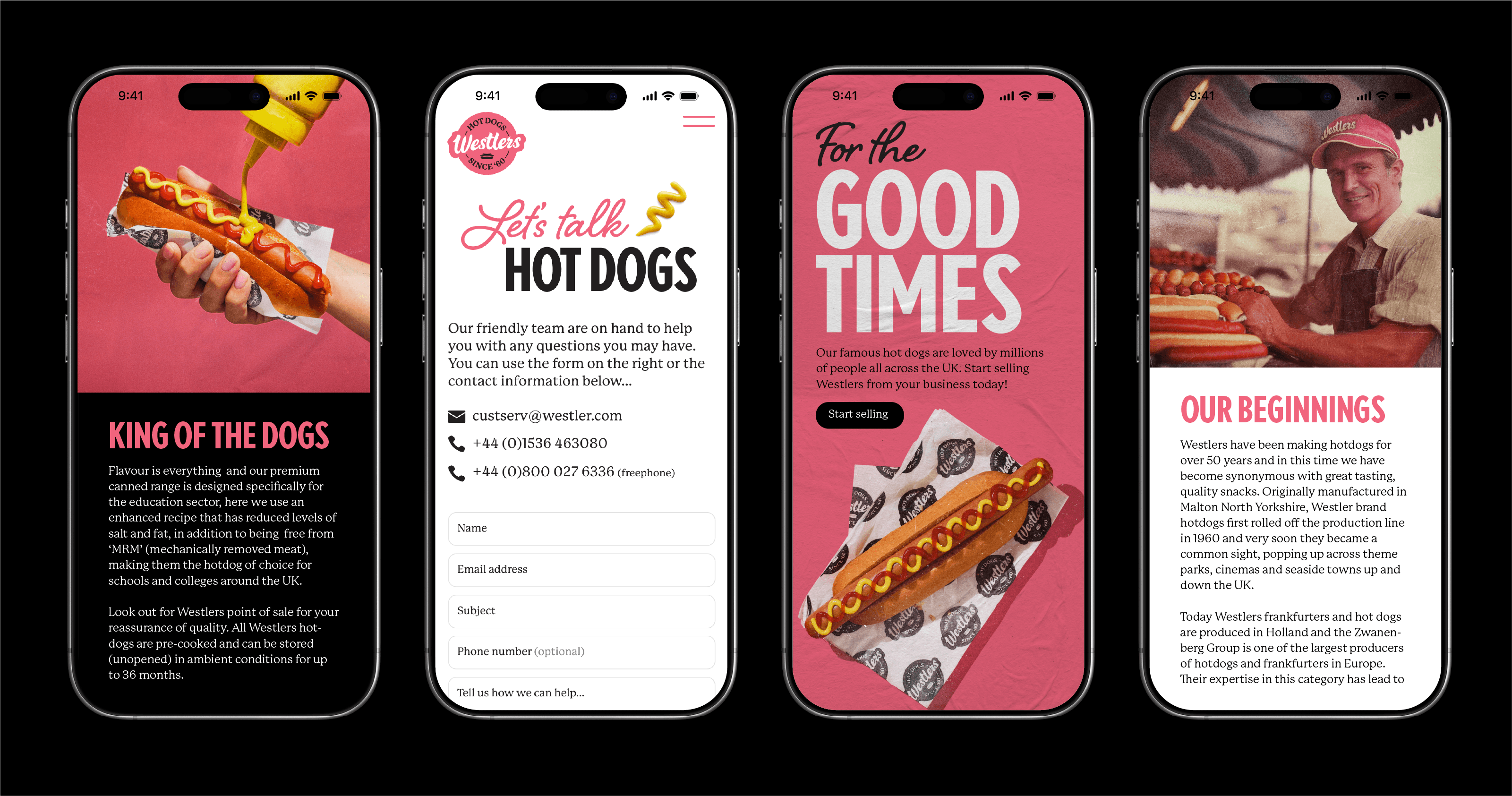 Westlers website design