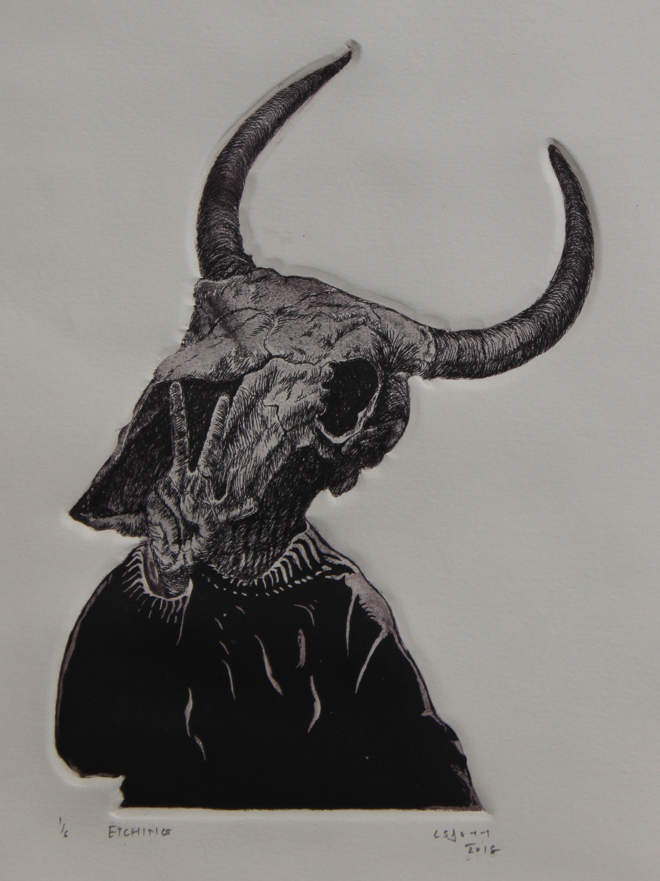 herd of sheep on road painting