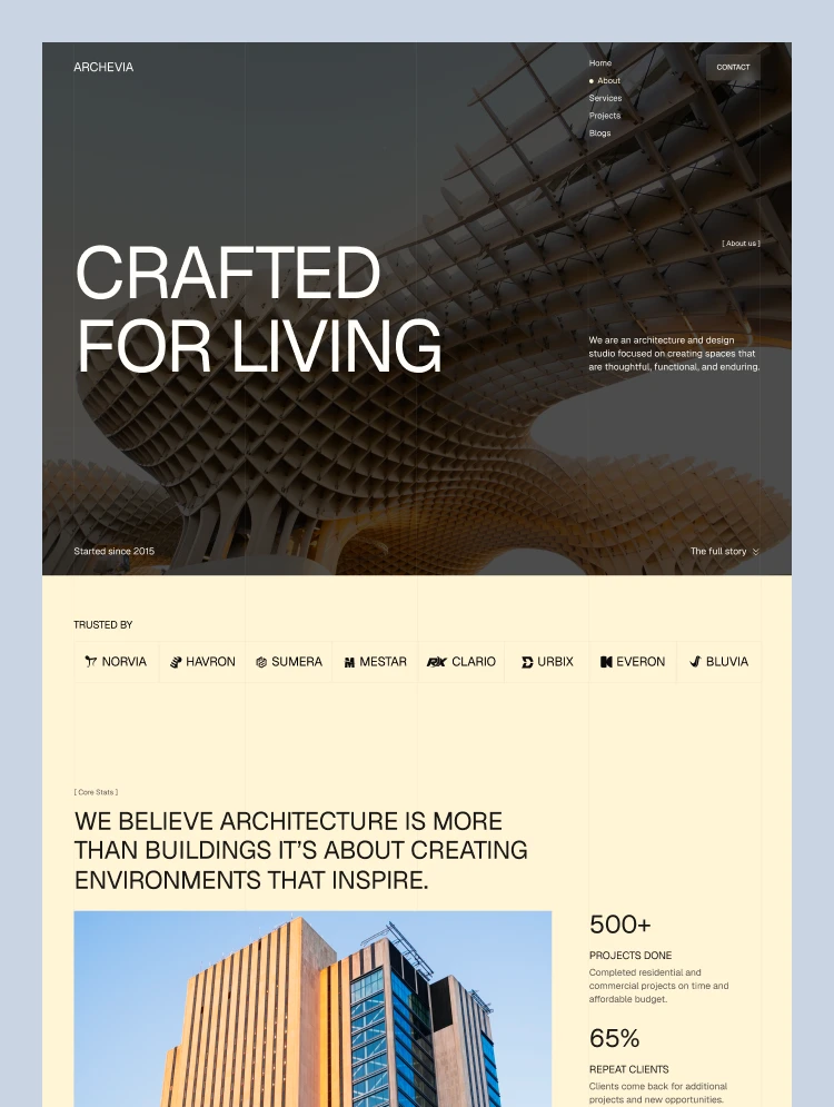 Architecture & Design Website Template