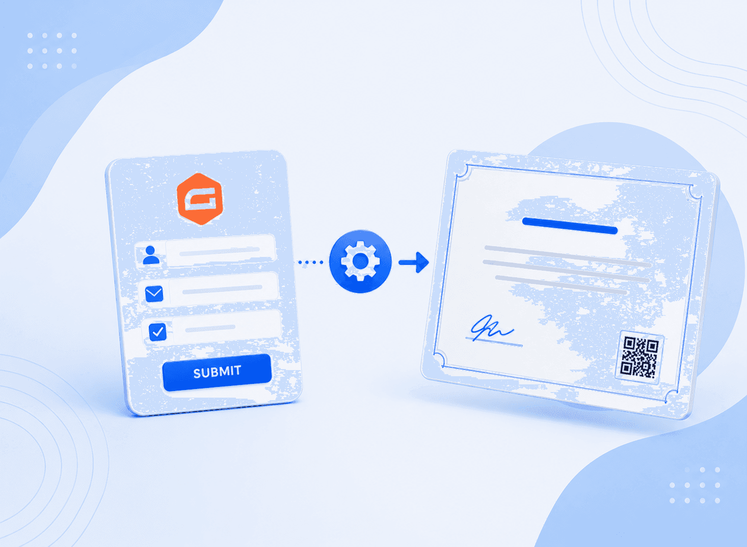 Gravity form certificates
