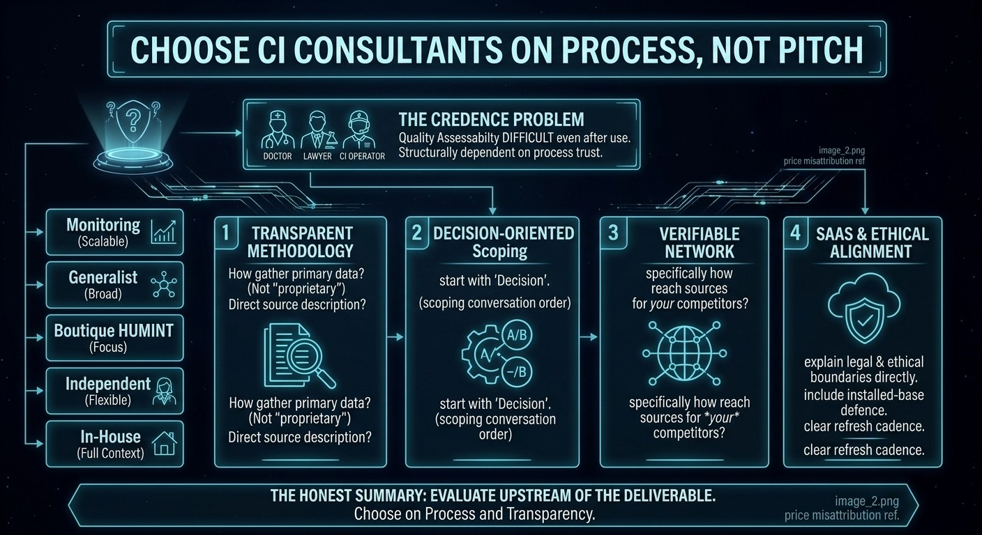 Choose competitive intelligence partner on process