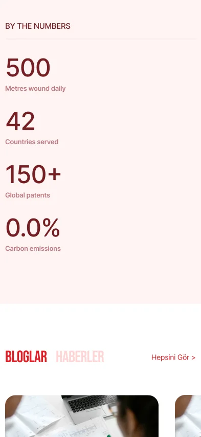 Mobile website mockup numbers