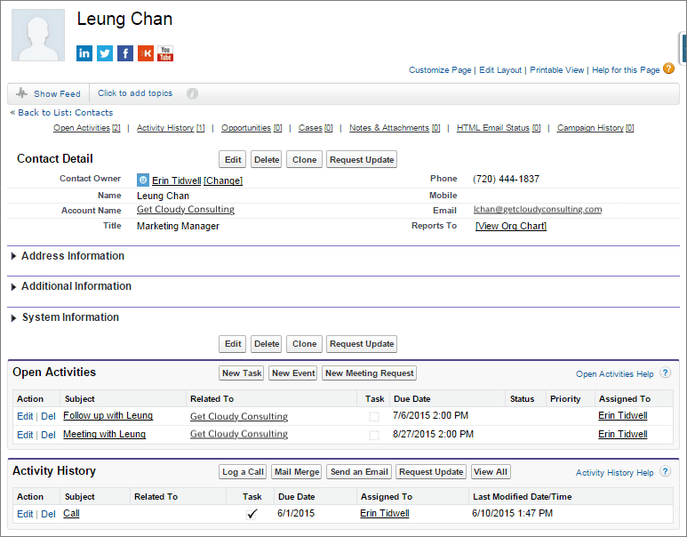 Get Started with Accounts and Contacts Unit | Salesforce Trailhead