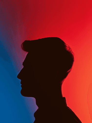 silhouette of a man