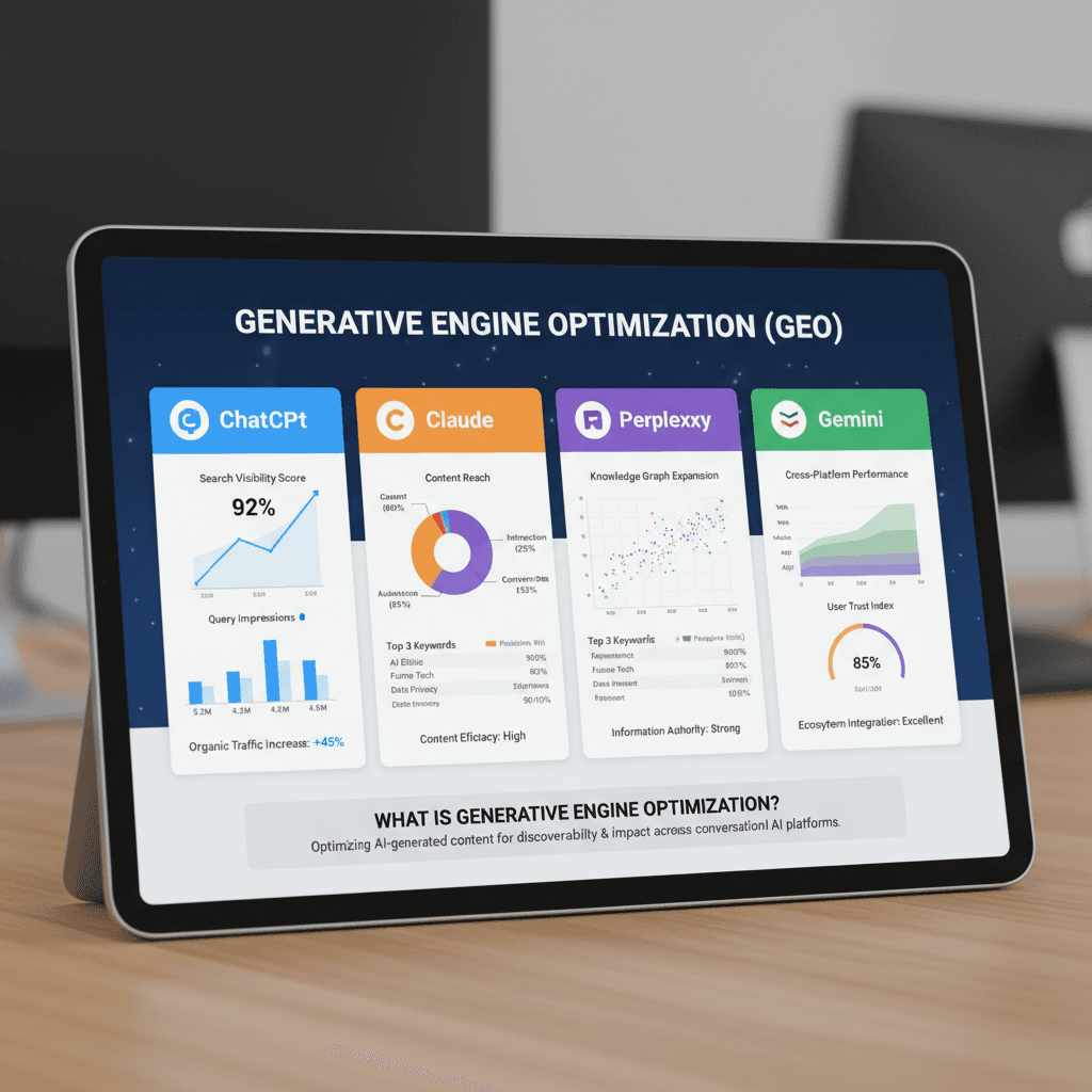What is generative engine optimization performance tracking dashboard
