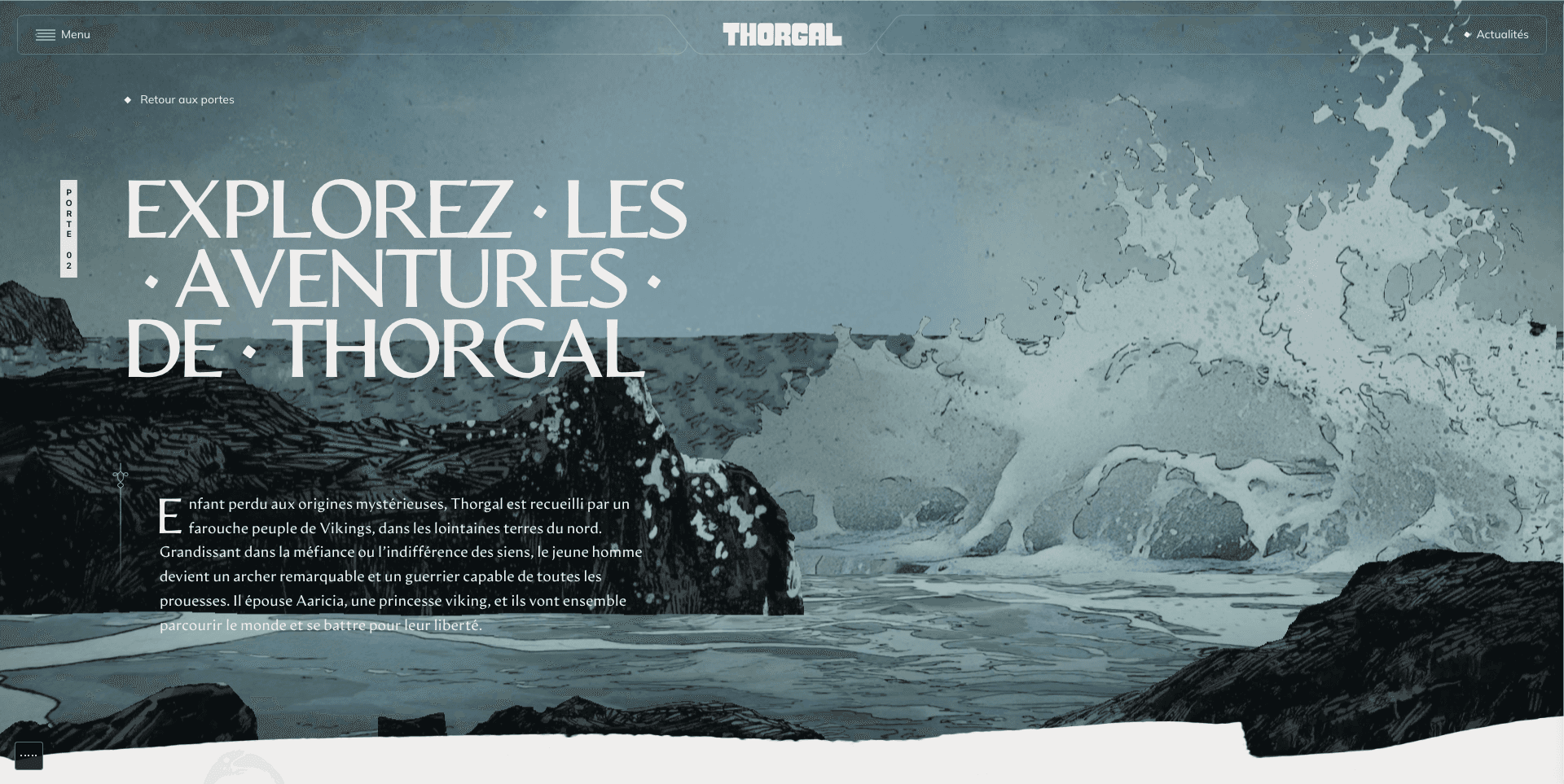 Thorgal | Screenshot - Desktop : lead section