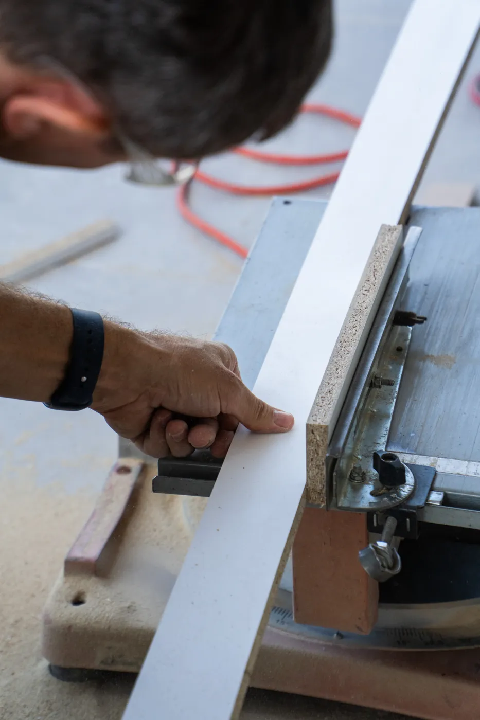 Joinery cut on site, Melissia.