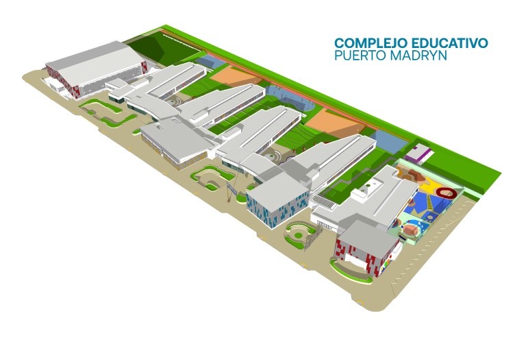 Así será el Complejo Educativo de Puerto Madryn.